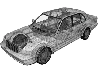 Toyota Crown (1991) 3D Model
