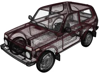 VAZ-21214 Lada Niva 4x4 (2012) 3D Model