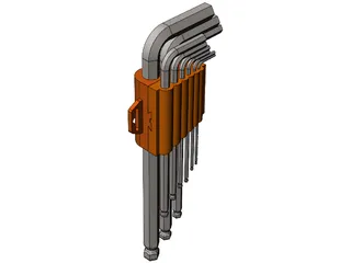 Allen Key Set 3D Model