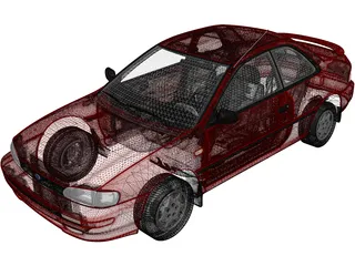 Subaru Impreza Coupe (1995) 3D Model