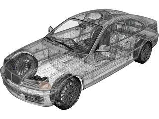 BMW 3-Series Coupe (2004) 3D Model