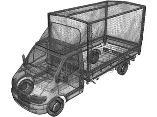 Renault Master Pickup (1997) 3D Model