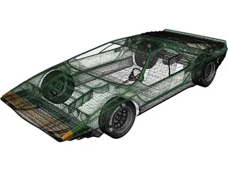 Alfa Romeo 33 Carabo (1968) 3D Model
