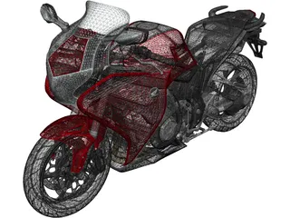 Honda VFR1200F (2015) 3D Model