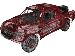 Honda Ridgeline Baja Race Truck (2016) 3D Model