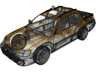 Subaru Baja (2002) 3D Model