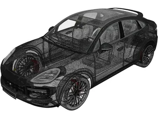 Porsche Cayenne Turbo Coupe (2020) 3D Model