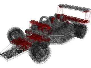 Lego Car 3D Model