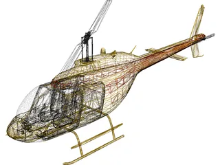 Bell 206-B 3D Model