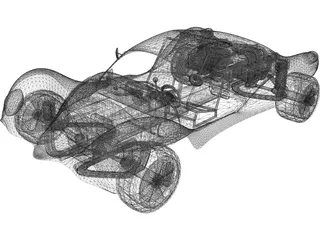 Beach Buggy 3D Model