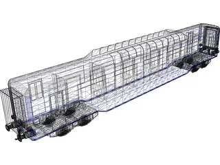 Train Personal Wagon 3D Model