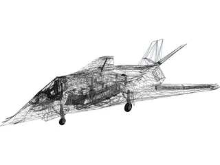 F-117 3D Model