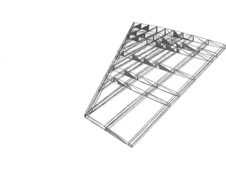 F-16 Wing Structure 3D Model