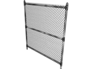 Chain Link Fence 3D Model