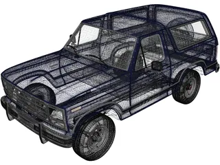 Ford Bronco (1982) 3D Model