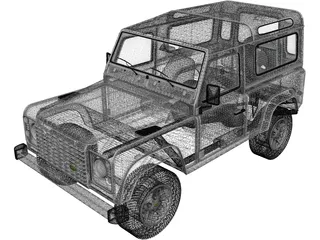 Land Rover Defender 90 (2011) 3D Model