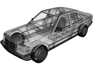 Mercedes-Benz 190 (1982) 3D Model