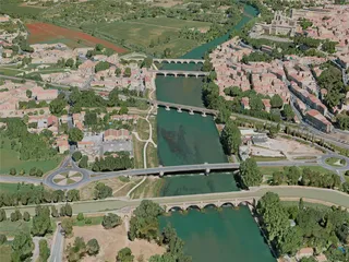 Beziers City, France (2021) 3D Model