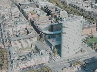 Dusseldorf City, Germany (2021) 3D Model