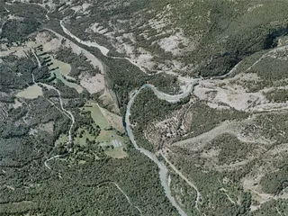 Gorges Du Verdon Canyon City, France (2021) 3D Model