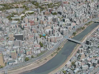 Kumamoto City, Japan (2021) 3D Model