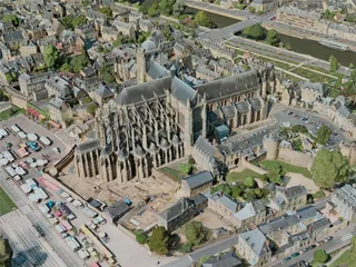 Le Mans City, France (2021) 3D Model