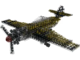 Lego Airplane 3D Model