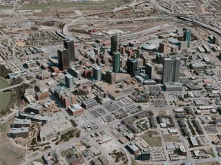 Fort Worth City, USA (2021) 3D Model