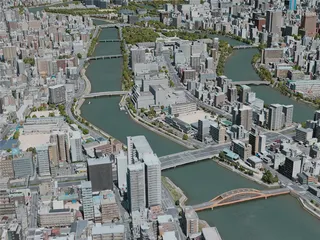 Hiroshima City, Japan (2021) 3D Model