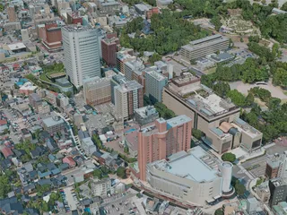 Kanazawa City, Japan (2021) 3D Model