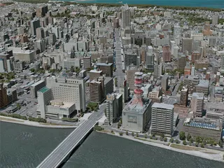 Niigata City, Japan (2021) 3D Model