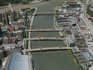 Pittsburgh City, USA (2021) 3D Model