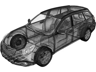 Subaru Outback (2010) 3D Model