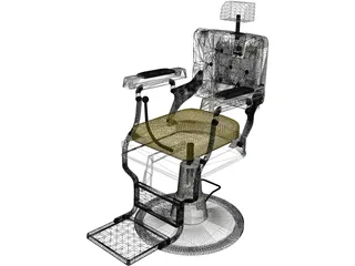 Barber Chair 3D Model