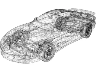 Pontiac Firebird Trans Am WS6 (2002) 3D Model