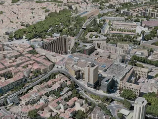 Montpellier City, France (2021) 3D Model