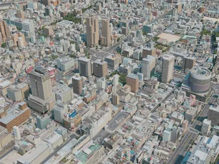 Okayama City, Japan (2021) 3D Model