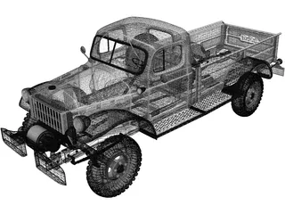 Dodge Power Wagon (1971) 3D Model