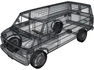GMC Vandura (1987) 3D Model