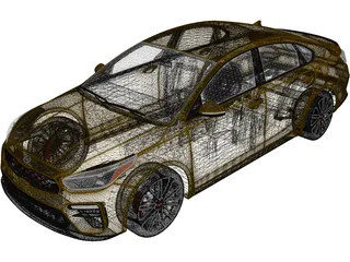 Kia Forte GT (2019) 3D Model