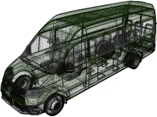Volkswagen Crafter Passenger Van (2018) 3D Model