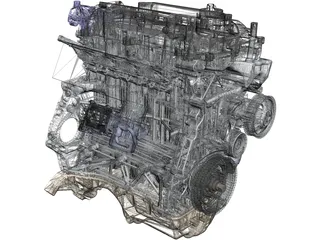 Honda Civic L15B7 Engine 3D Model