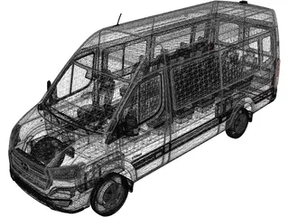 Hyundai H350 Passenger Van (2014) 3D Model