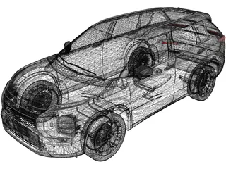 Mitsubishi Outlander (2022) 3D Model