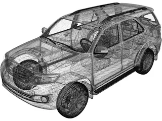 Toyota Fortuner (2012) 3D Model