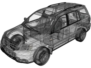 Honda Pilot EX (2006) 3D Model