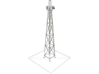 Cellular Tower 3D Model
