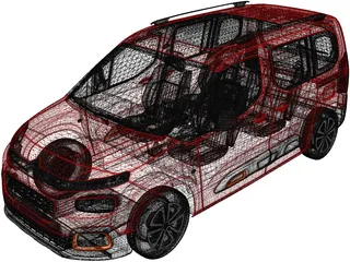 Citroen Berlingo (2021) 3D Model