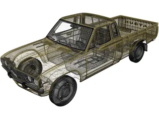 Datsun 620 KingCab (1977) 3D Model