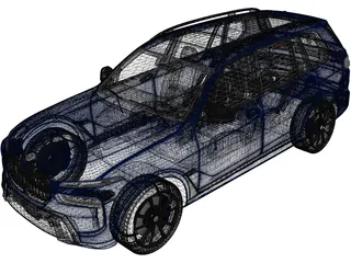 BMW X7 M60i (2023) 3D Model